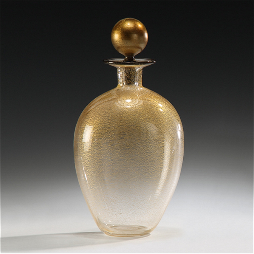 Ribbehege & Azevedo What's New A HAND BLOWN MURANO GLASS DECANTER